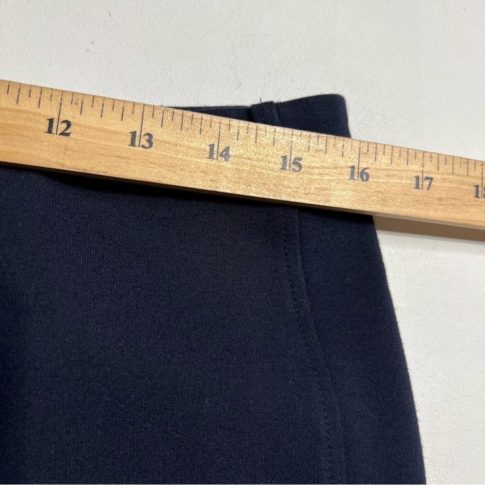2 Pair Melanie Lyne Pull-on Ponte Kayla Pants Navy And Black - Picture 3 of 5